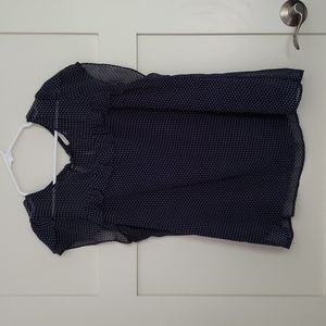 Skies are Blue Polka Dot Top